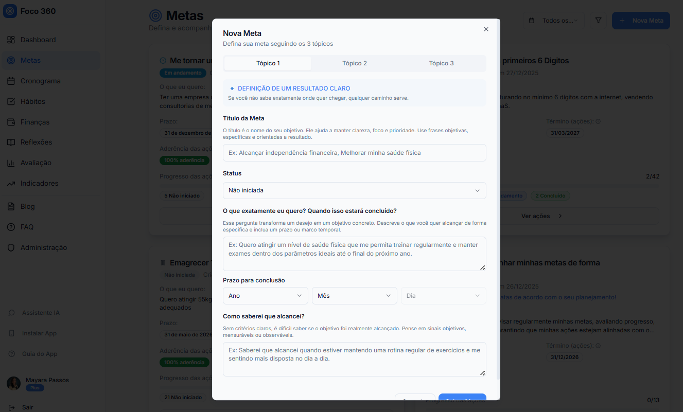 Foco 360 - Transforme planos em resultados